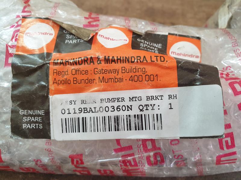 Original New Mahindra Pik Up Right Rear Bumper Mounting Bracket