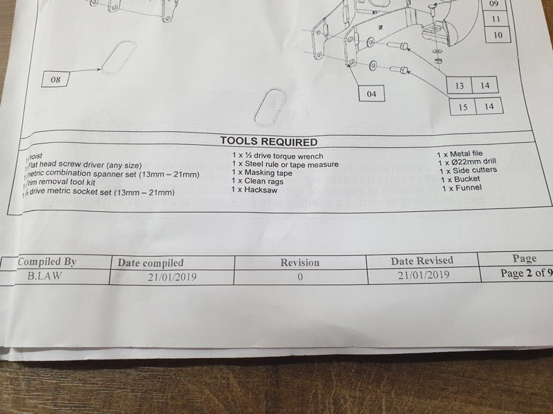 Original New Toyota Hilux 2023 Complete Bullbar Bracket Mounting Kit
