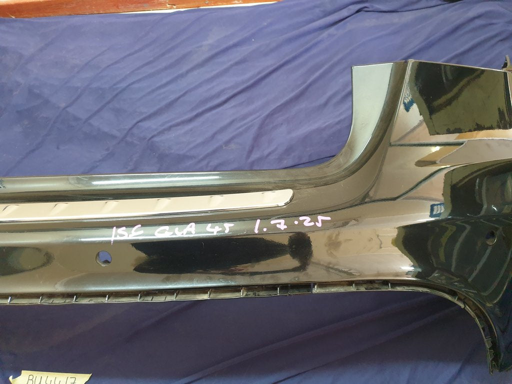 Mercedes-Benz GLA X156 Rear Bumper With PDC Sensor Brackets, Left and Right Lower Grille Mouldings and Rear Chrome Trim