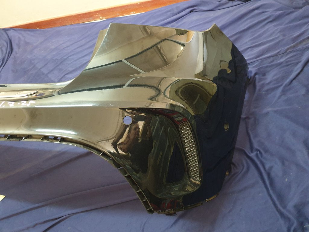 Mercedes-Benz GLA X156 Rear Bumper With PDC Sensor Brackets, Left and Right Lower Grille Mouldings and Rear Chrome Trim