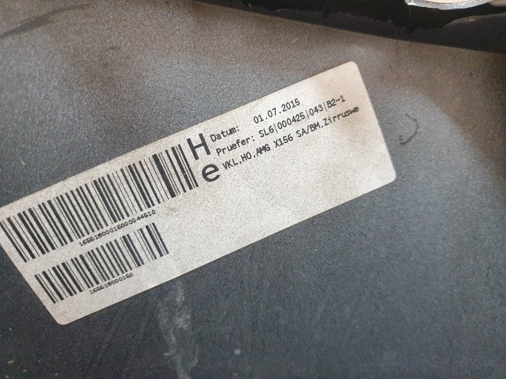 Mercedes-Benz GLA X156 Rear Bumper With PDC Sensor Brackets, Left and Right Lower Grille Mouldings and Rear Chrome Trim