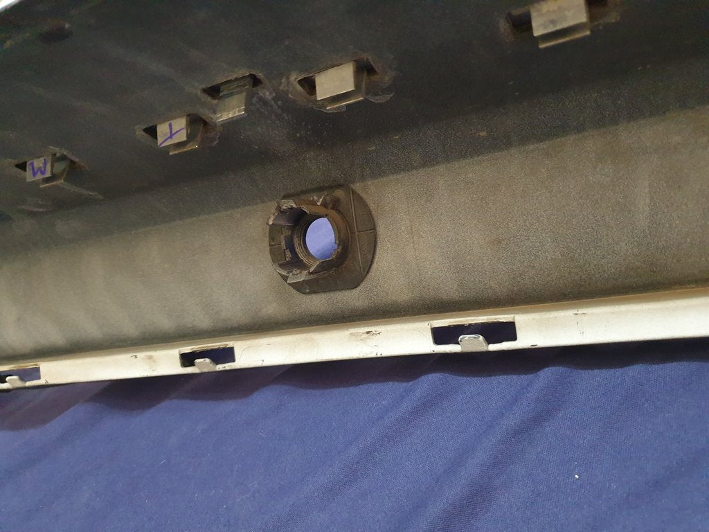 Mercedes-Benz GLA X156 Rear Bumper With PDC Sensor Brackets, Left and Right Lower Grille Mouldings and Rear Chrome Trim