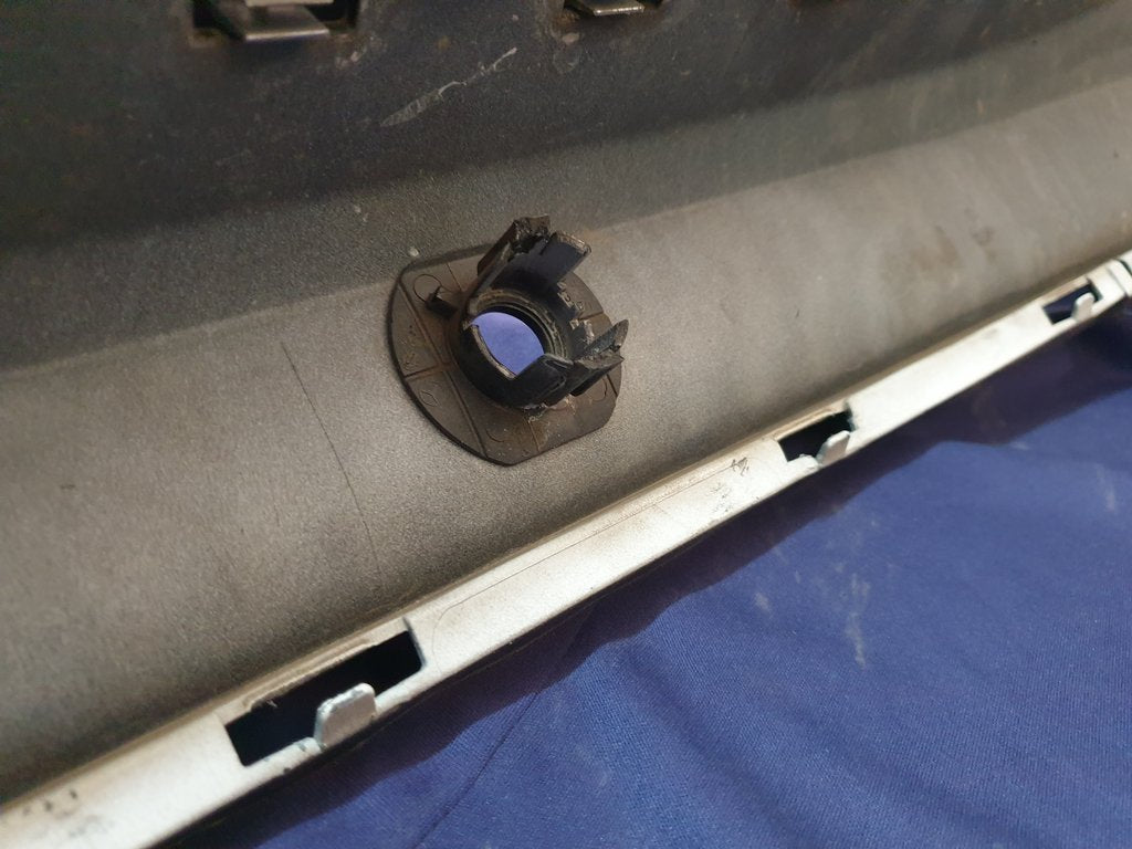 Mercedes-Benz GLA X156 Rear Bumper With PDC Sensor Brackets, Left and Right Lower Grille Mouldings and Rear Chrome Trim