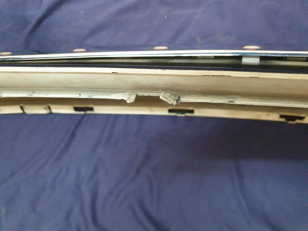 Mercedes-Benz GLA X156 Rear Bumper With PDC Sensor Brackets, Left and Right Lower Grille Mouldings and Rear Chrome Trim