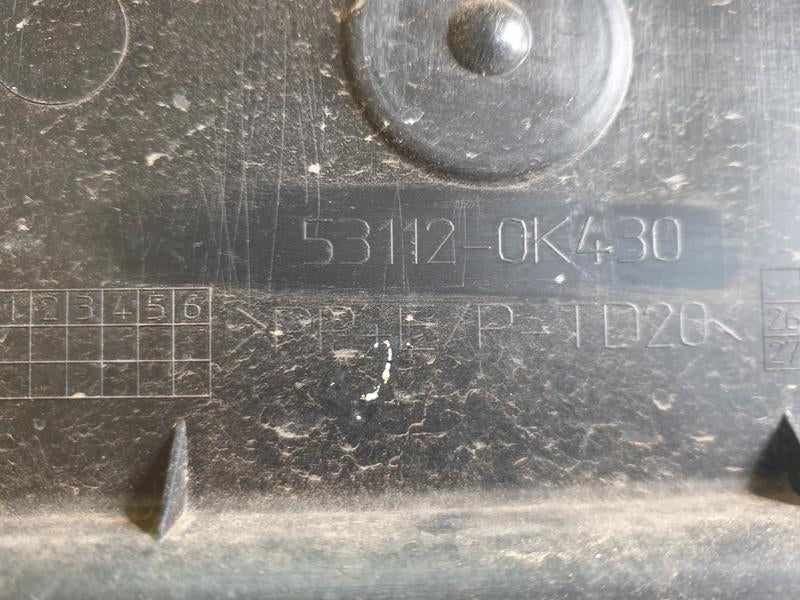 Original Used Toyota Fortuner Lower Front Bumper Cover