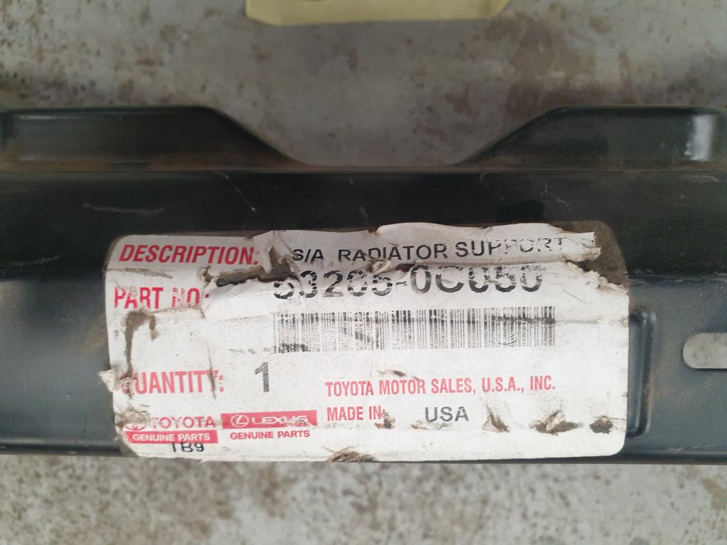 Original New Toyota Tundra Upper Radiator Support Bar