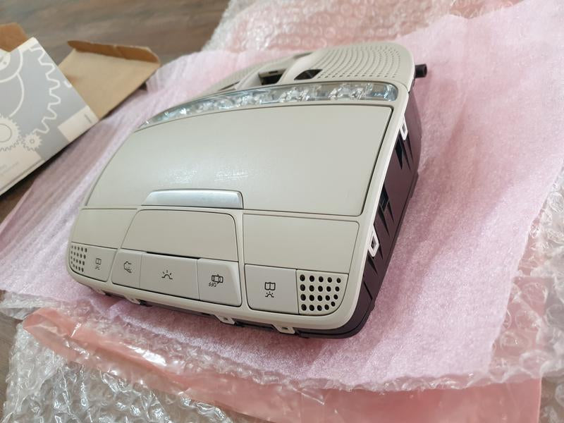 Original Used Mercedes-Benz C-Class W205 Front Interior Lamp Console with Sunglasses Holder