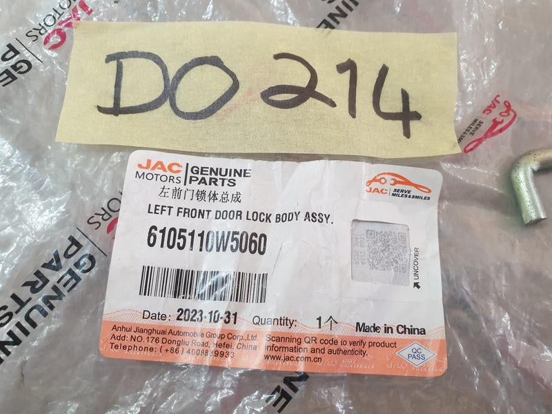 Original New JAC X200 Left Front Door Lock Mechanism