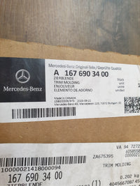 Original New Mercedes-Benz GLE W167 Right Front Door B-Pillar Trim Blackout Moulding