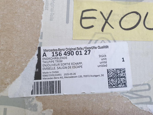 Mercedes-Benz GLA X156 Left Rear Exhaust Pipe Chrome Cover