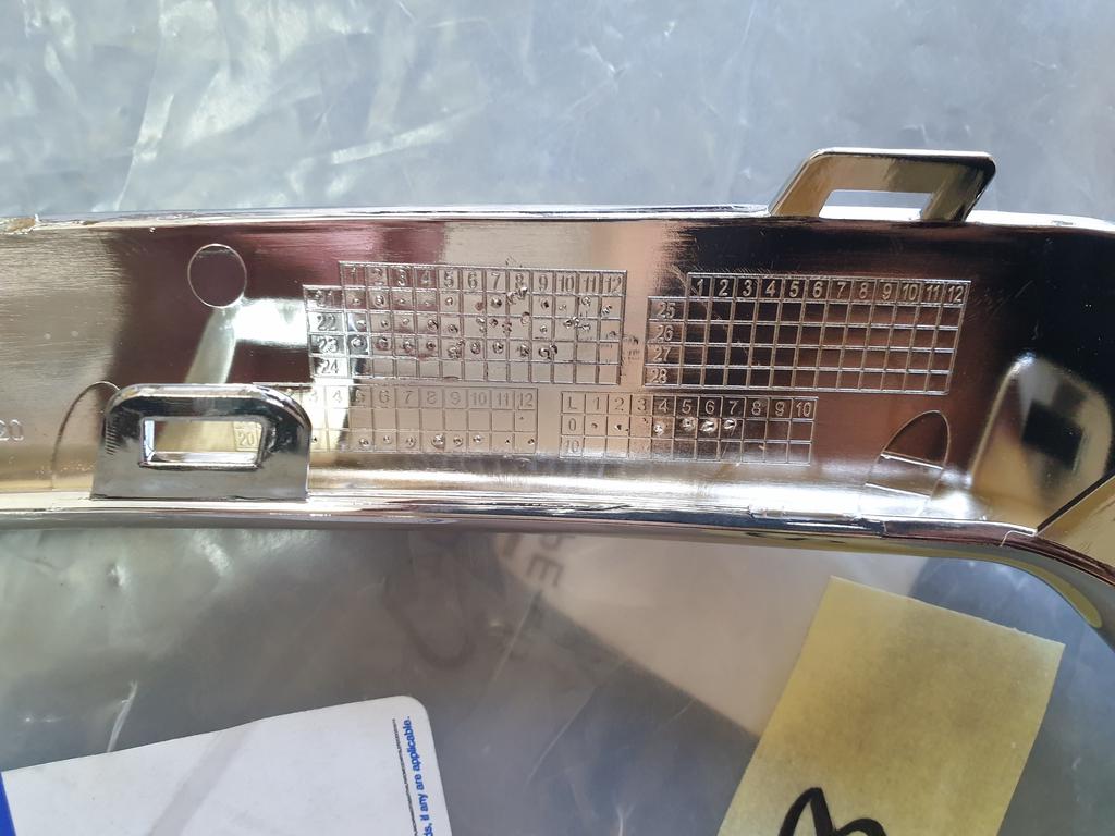 Original Used Opel Crossland Right Front Chrome Bumper Moulding