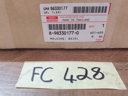 Original New Isuzu D-Max Right Front Fog Light Chrome Bezel