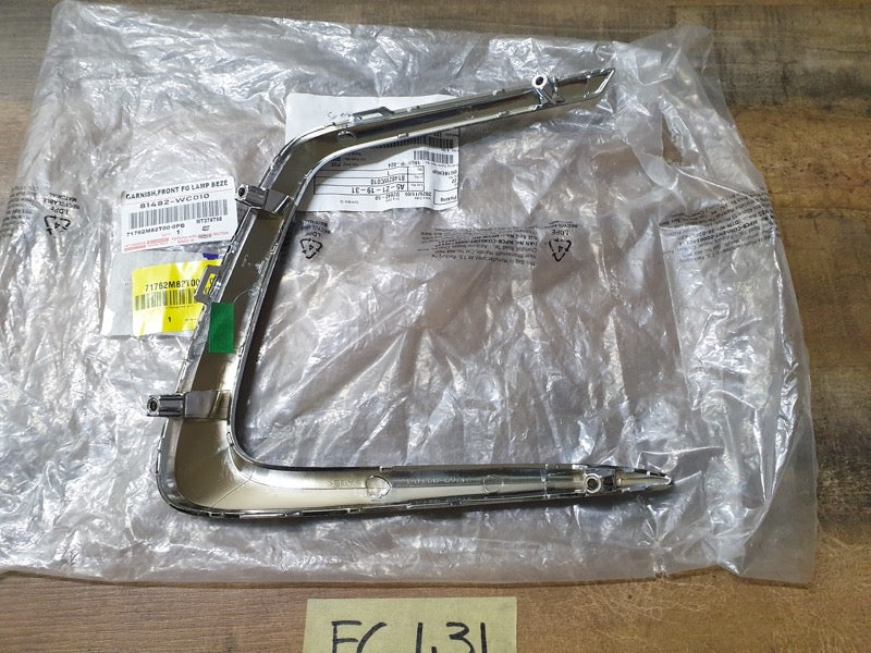 Original New Suzuki Baleno Toyota Starlet Left Front Bumper Trim Chrome