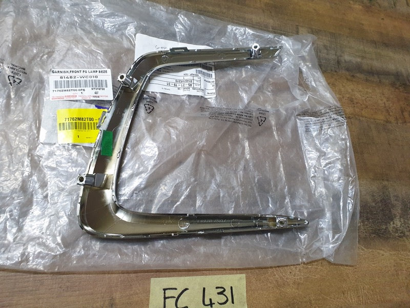 Original New Suzuki Baleno Toyota Starlet Left Front Bumper Trim Chrome