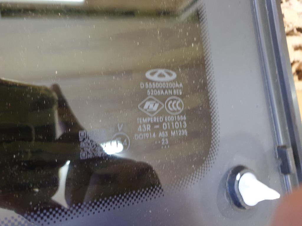 Original New Chery Tiggo 7 Pro Right Rear Quarter Glass