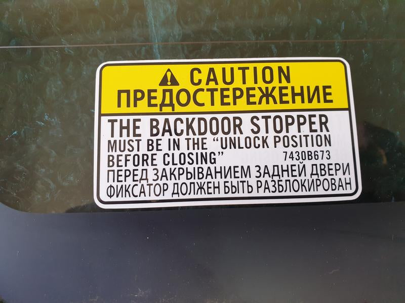 Original Used Mitsubishi Pajero Rear Windscreen Glass