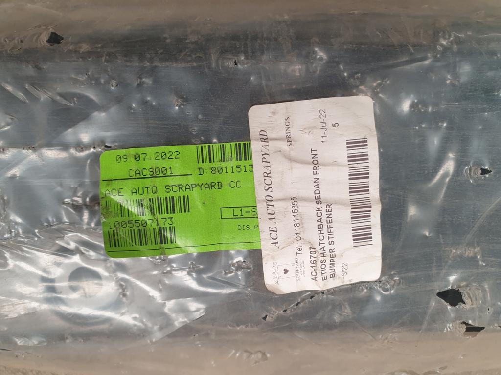 Toyota Aftermarket Etios Front Bumper Reinforcement