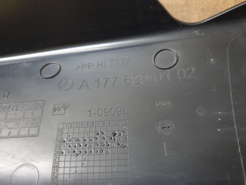 Original Used Mercedes-Benz A-Class A177 Left Rear Door Interior Lower Moulding