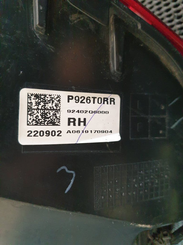 KIA Seltos 2023 Right Rear Outer Taillight