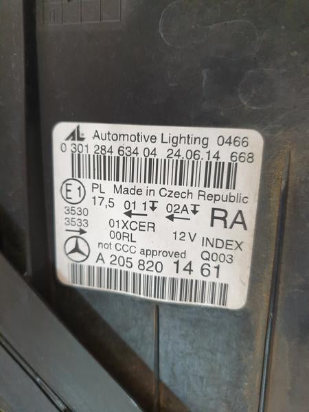 Original Used Mercedes-Benz C-Class W205 Right Headlight