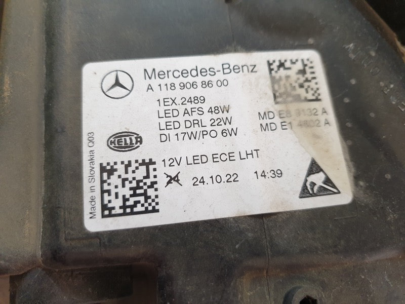 Original Used Mercedes-Benz CLA W118 2023 Right Headlight