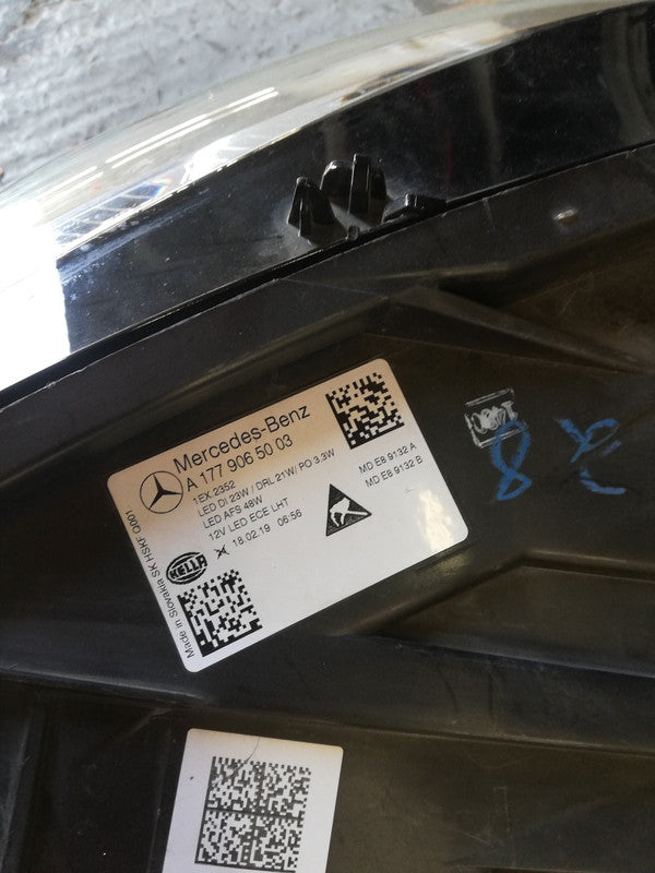 Mercedes-Benz A-Class W177, 2019 Right Headlight