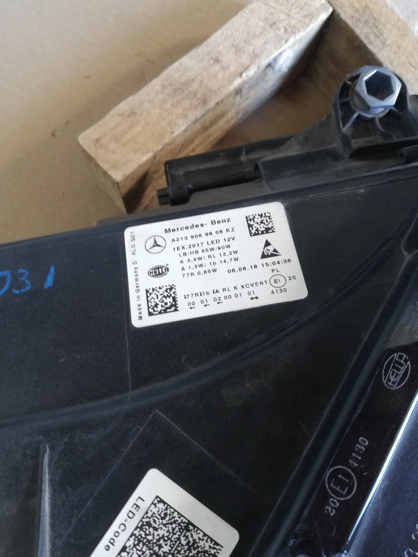 Mercedes-Benz E-Class W213, 2016, 2017, 2018, 2019, S213, C238, A238 Right Headlight