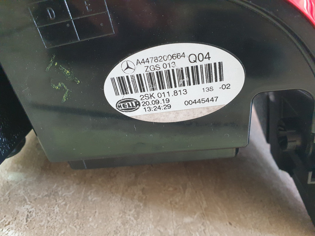 Mercedes-Benz V-Class 2015, 2016, 2017, 2018, W447 Left Taillight