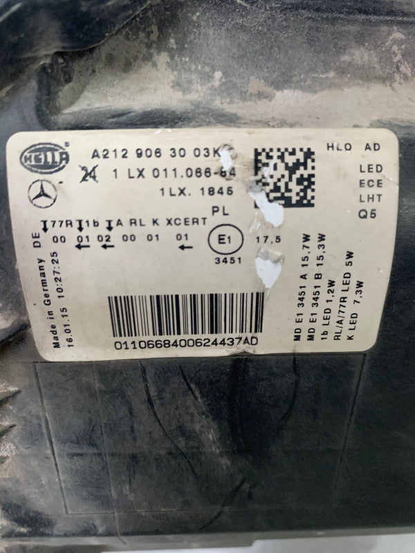 Mercedes-Benz E-Class W212 Right Headlight