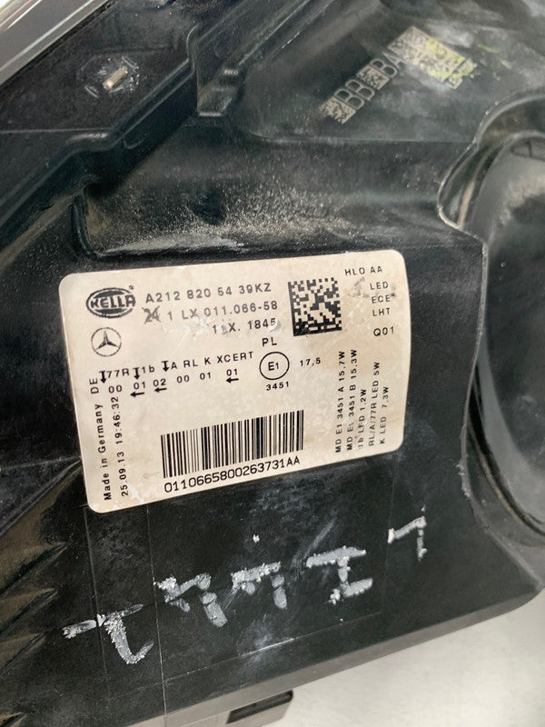 Mercedes-Benz E-Class W212, 2013, 2014, 2015, 2016 Right Headlight