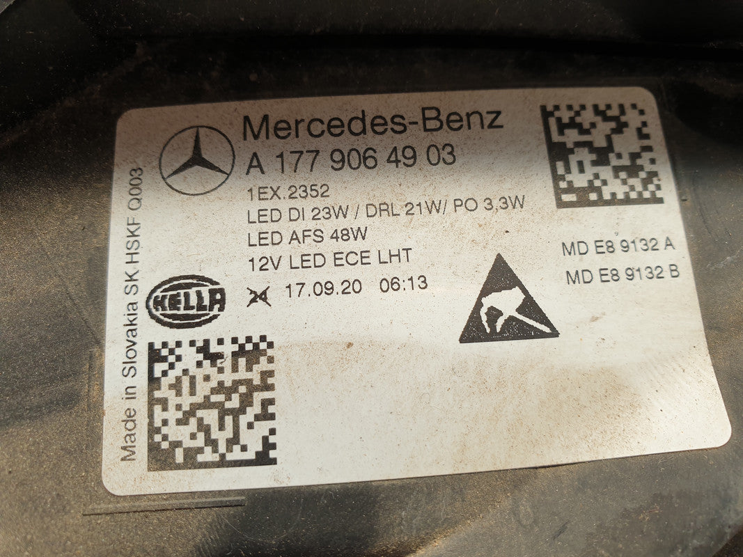 Mercedes-Benz A-Class W177 Left Headlight