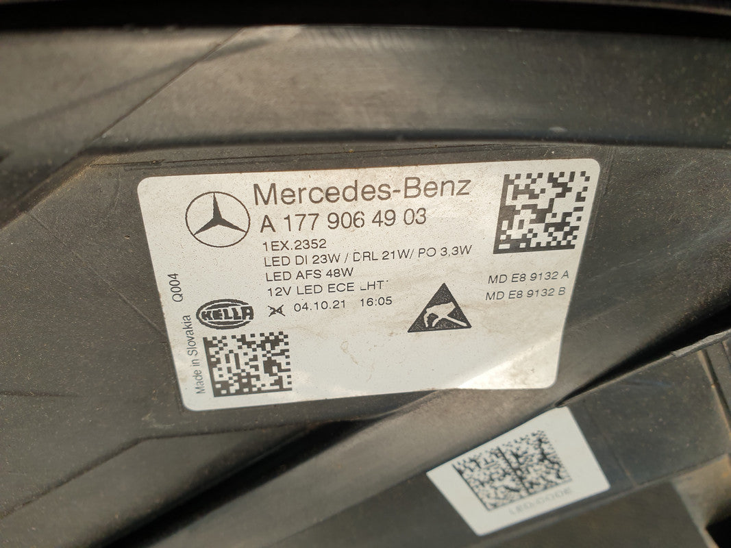 Mercedes-Benz A-Class W177 Left Headlight