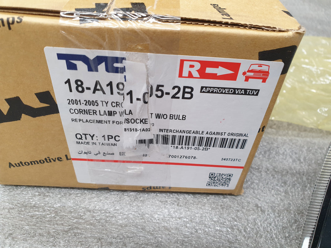 Toyota Aftermarket Tazz 2001, 2002, 2003, 2004, 2005 Right Front Indicator Light