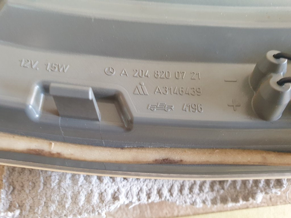 Mercedes-Benz C-Class W204 Left Outer Mirror Indicator Light