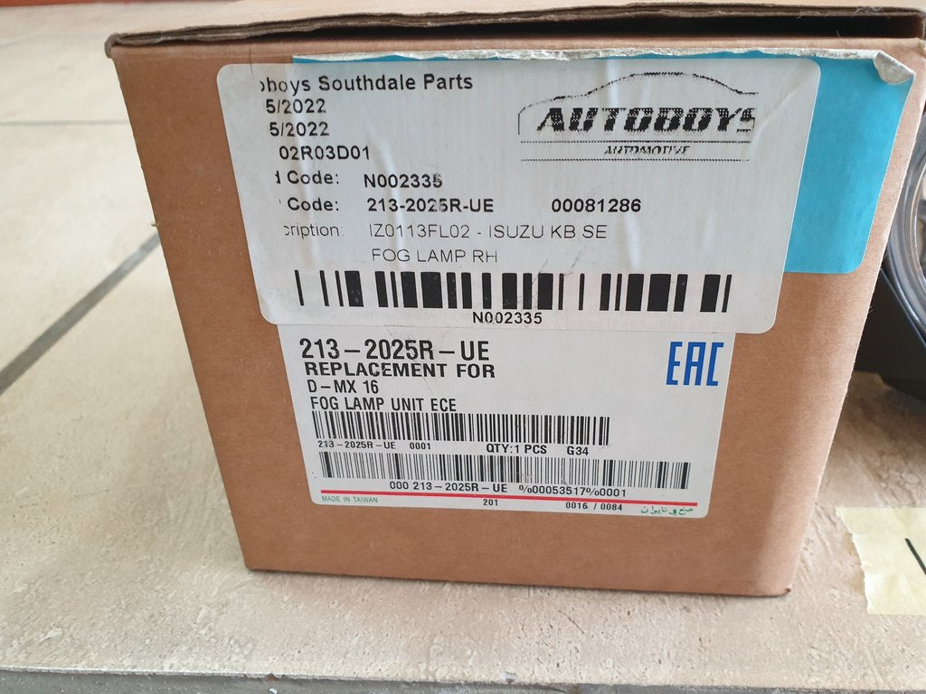 Isuzu Aftermarket D Max Right Fog Light
