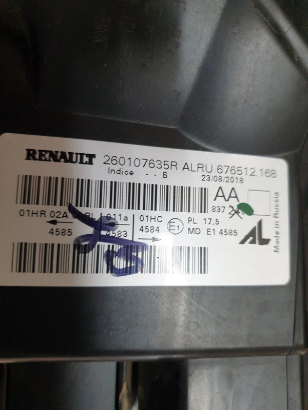 Renault Duster Right Headlight