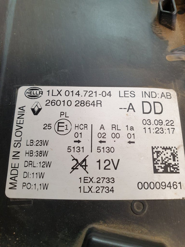 Renault TRAFIC 2.0 DCI Right Headlight