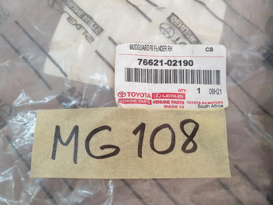Original New Toyota Corolla Right Front Mudguard