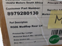 Original New Isuzu D-Max Left Rear Mudguard