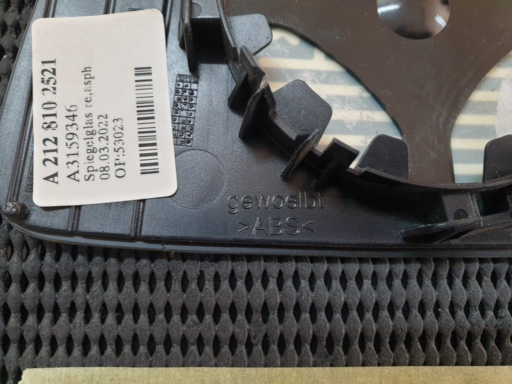 Mercedes-Benz C-Class, E-Class W212, W204 Right Outer Mirror Glass