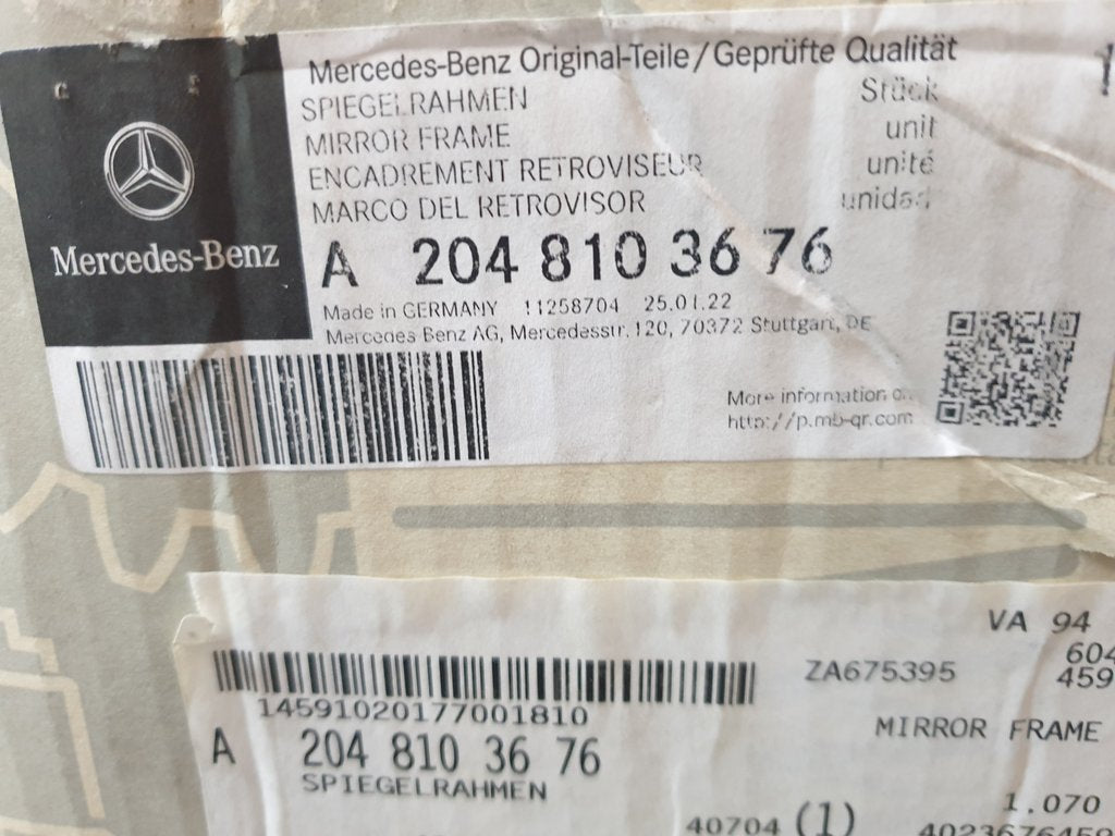 Mercedes-Benz C-Class W204 Right Outer Mirror Base