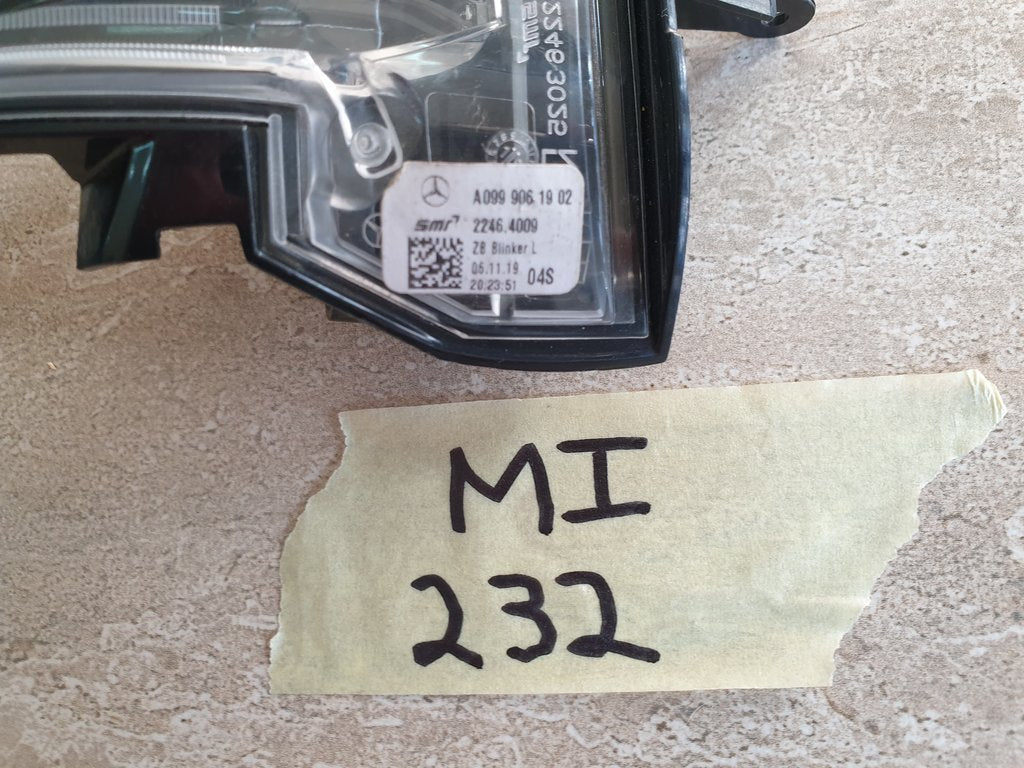 Mercedes-Benz A-Class W177 2020 Left Outer Mirror Indicator Light
