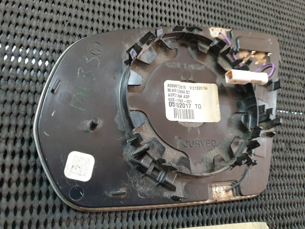 Mercedes-Benz C-Class, GLC W205, W253 2015, 2016, 2017, 2018, 2019 Right Outer Mirror Glass