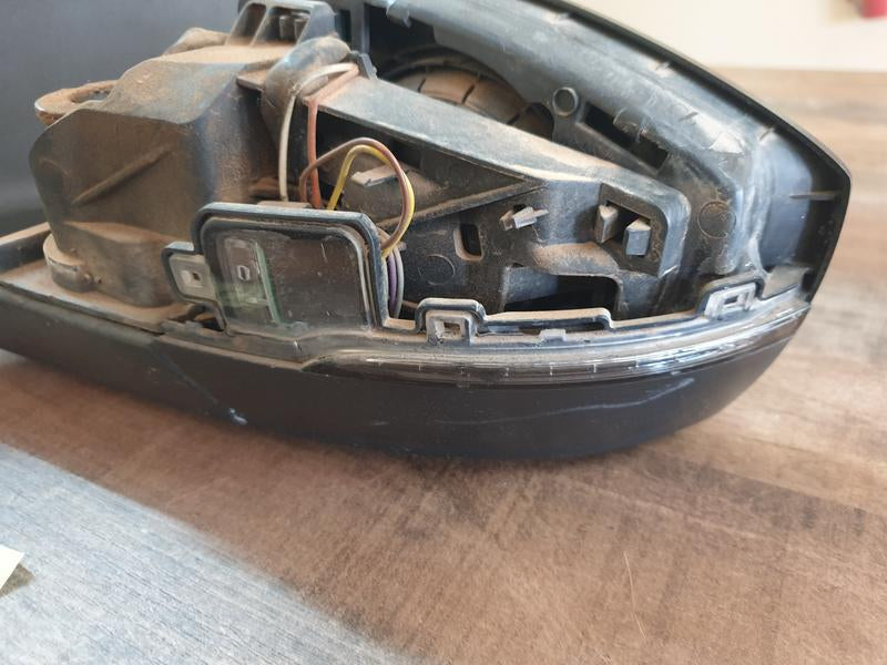 Original Used Volkswagen Polo Left Outer Mirror Incomplete, No Cover