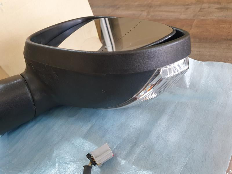 Original Used Ford Fiesta Right Outer Mirror Incomplete, No Cover
