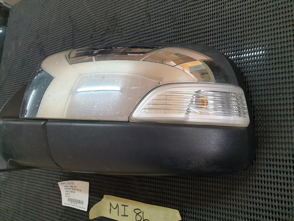 Ford Ranger 2016 Left Outer Mirror Incomplete, Chrome Cover, No Mirror Glass