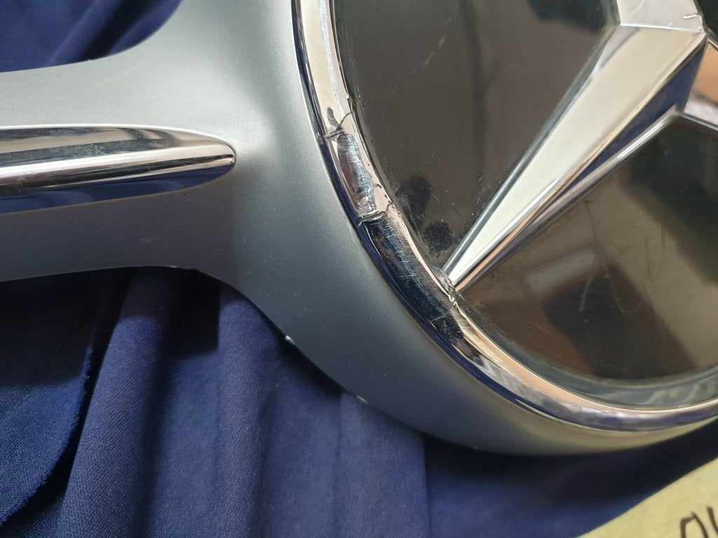 Mercedes-Benz C-Class W205 Radiator Grille - Chrome Cracked, Scratches, Wear and Tear