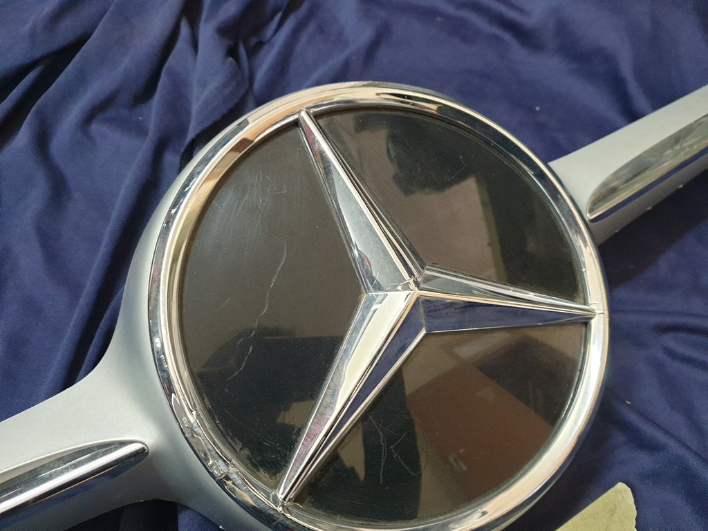 Mercedes-Benz C-Class W205 Radiator Grille - Chrome Cracked, Scratches, Wear and Tear