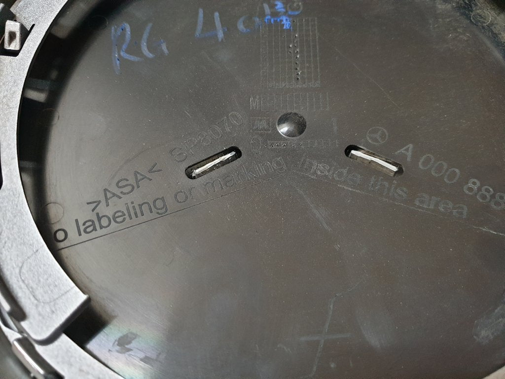 Mercedes-Benz C-Class W205 Radiator Grille - Chrome Cracked, Scratches, Wear and Tear