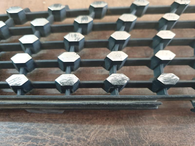 Original Used Mercedes-Benz C-Class W205 Right Upper Radiator Grille Diamond Mesh